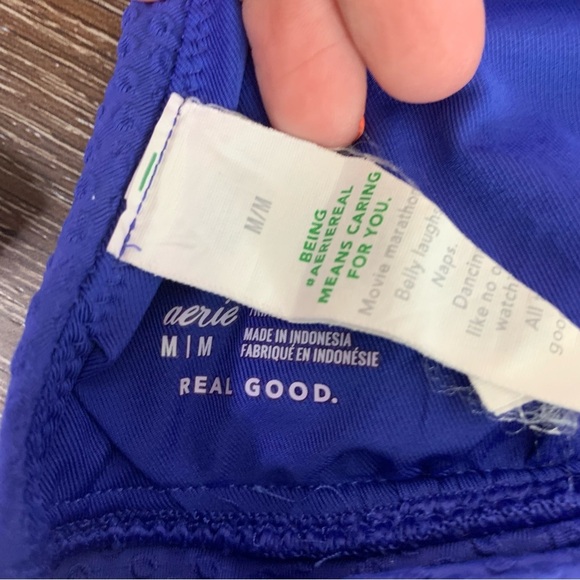 Aerie womens 3 piece bikini textured swimsuit set M - Picture 6 of 9